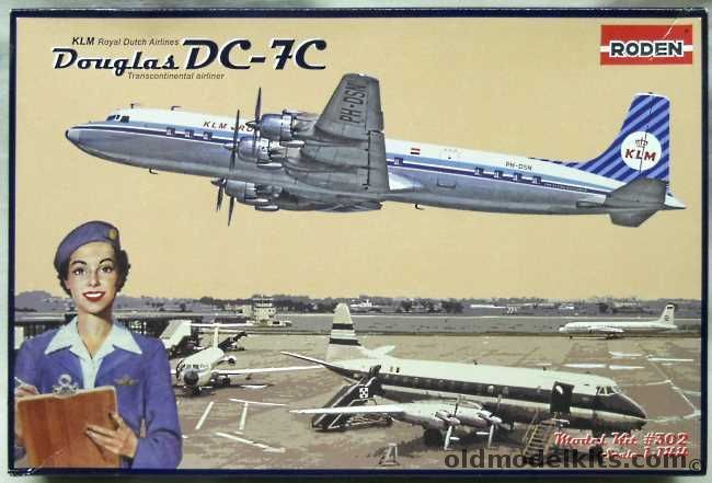 Roden 1/144 Douglas DC-7C - KLM, 302 plastic model kit
